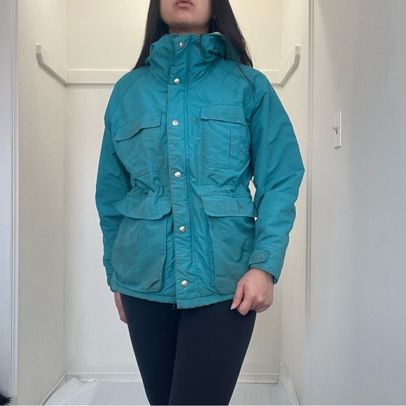 🏕️ Vintage L.L. Bean Jacket – Teal Blue with Plaid Lining 🏕️ - Picture 2 of 14